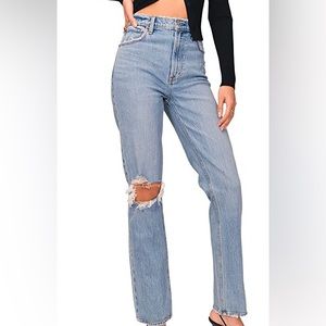 Abercrombie 90s Straight Leg Ultra High Rise